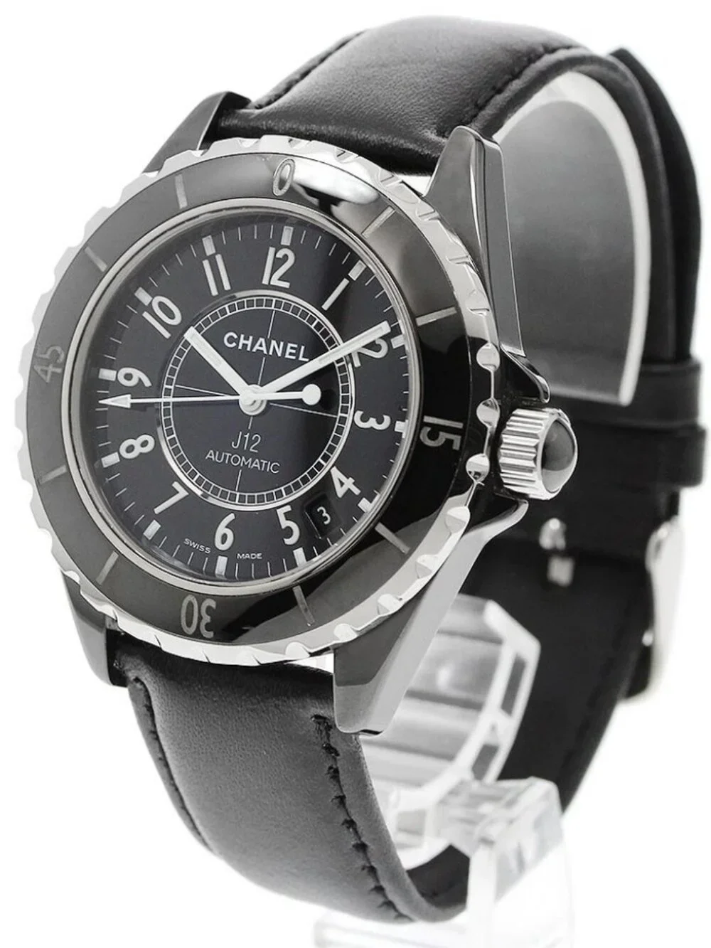 CHANEL J12 black ceramic H0683 38mm black Dial Automatic Men's Watch_967708